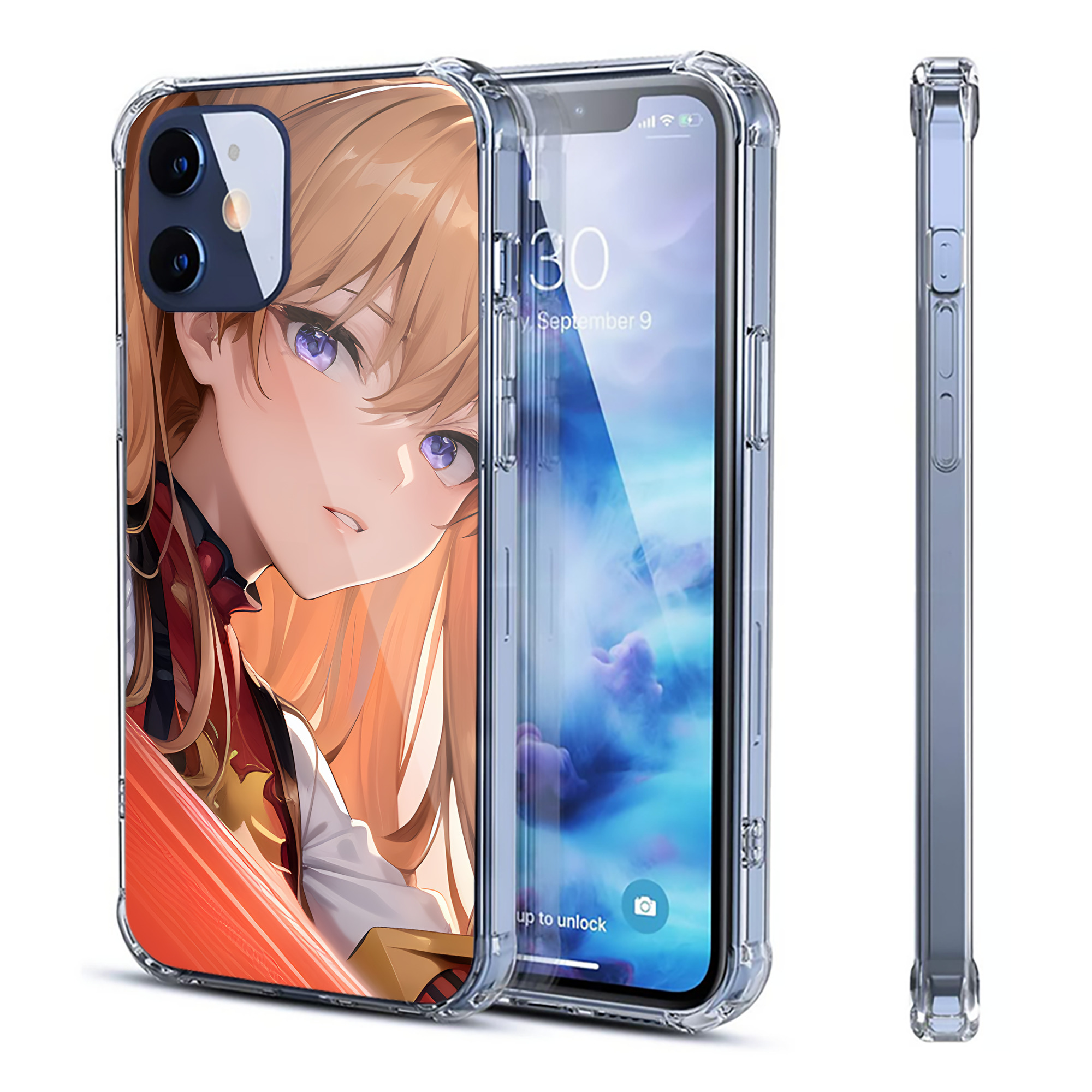 （画像用） EVA 新世紀エヴァンゲリオン 【iPhone 12シリーズ対応】透明スマホケース（クリアソフトケース）